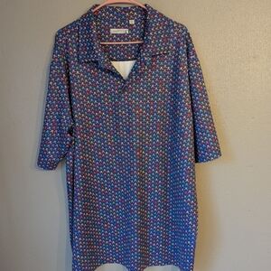 Westport Lifestyle Multicolor Skull With Cross Golf Clubs Men's Polo Shirt 2XT